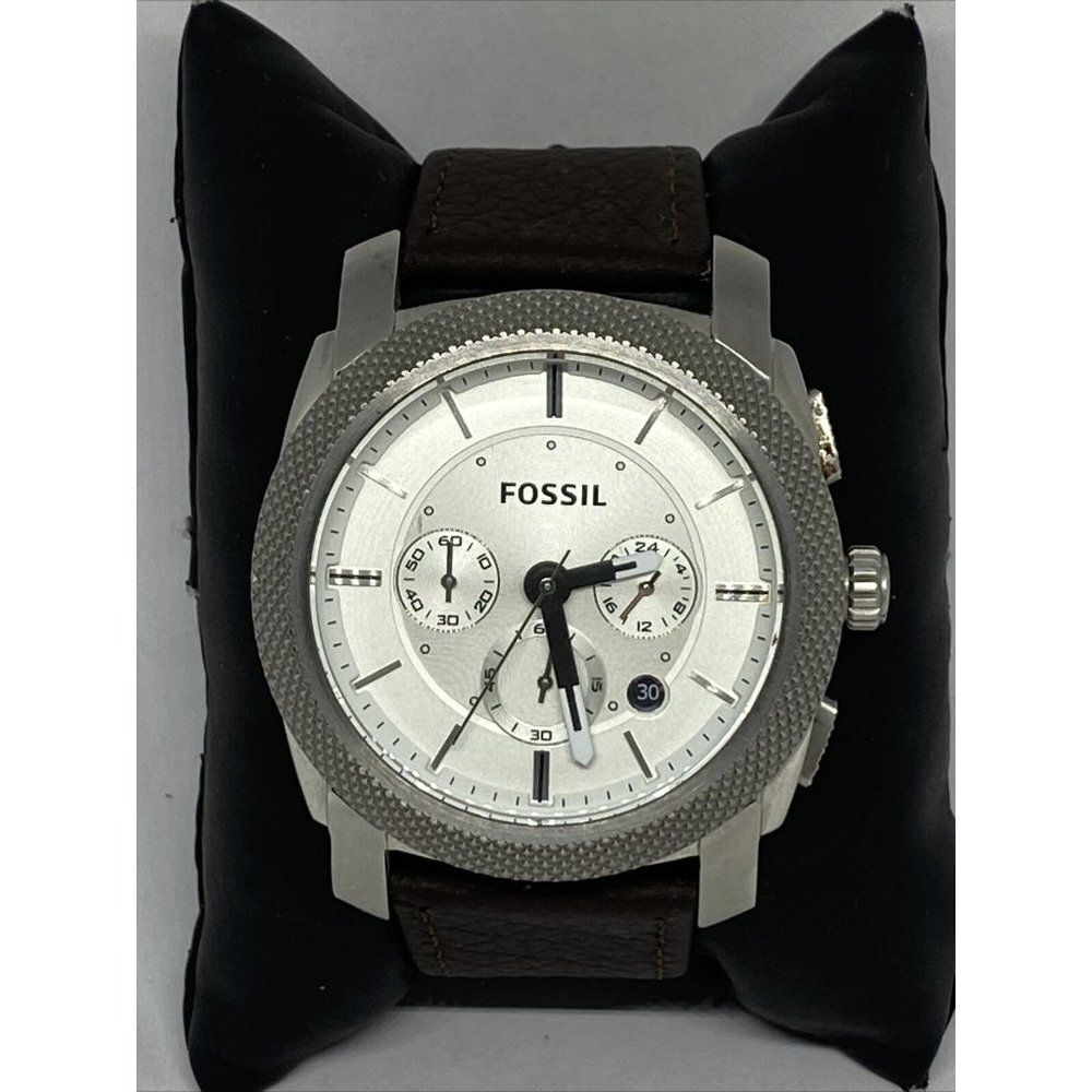 Fossil Machine FS4663 Men's Brown Leather White An